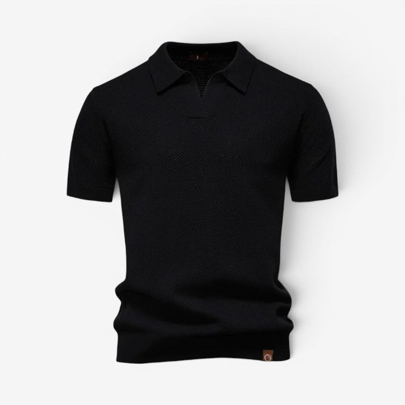 Men's Slim Fit Polo Shirt with Short Sleeves