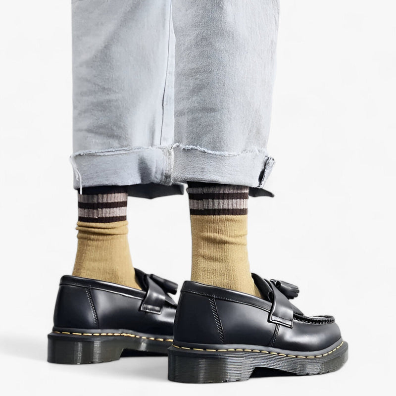 Caleb - Round Toe Tassel Shoes With Thick Non Slip Sole