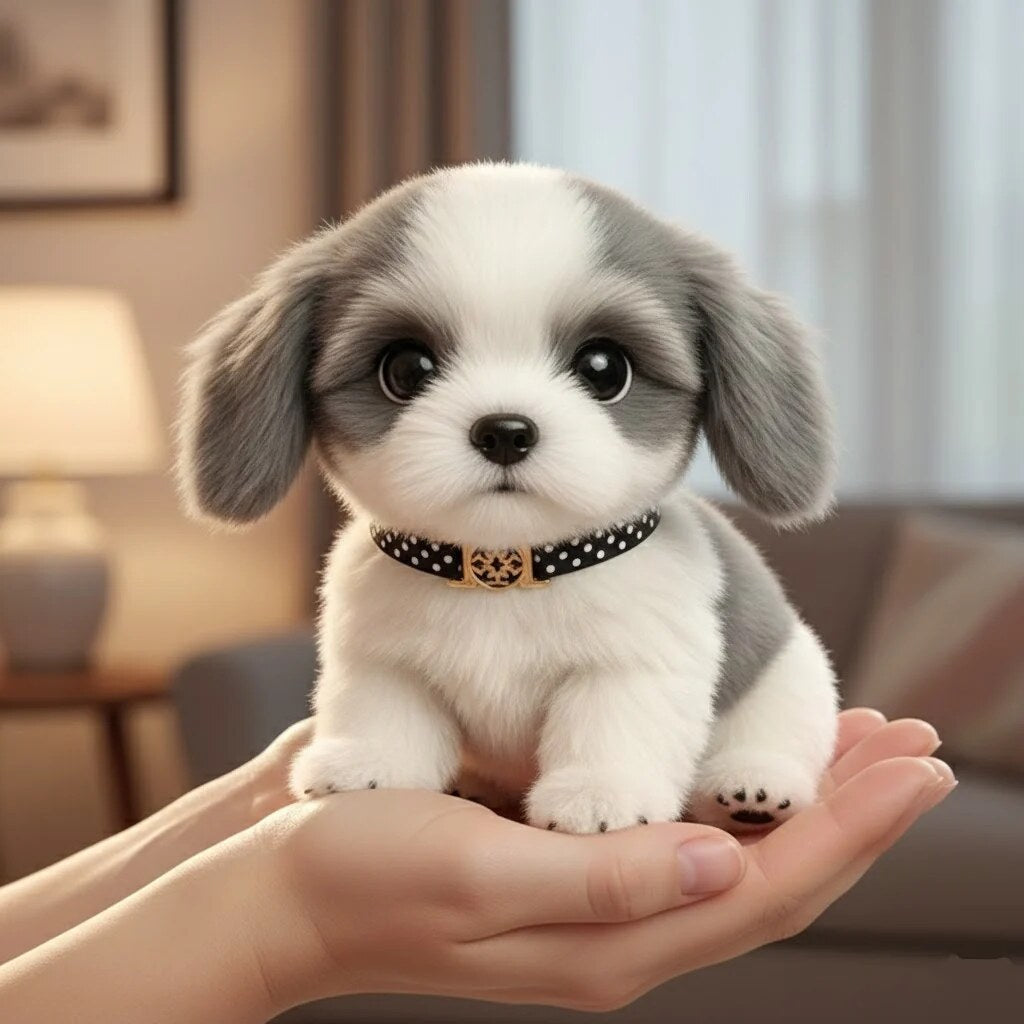 PlushPaws - Interactive Plush Dog with Touch-Activated Movement and Barking
