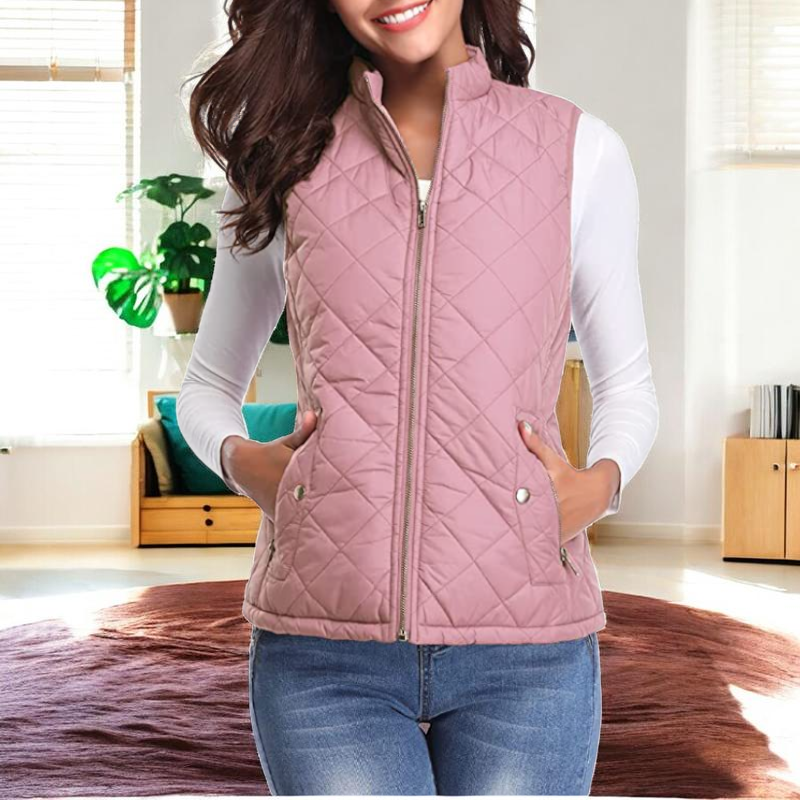 Women’s Zipped Sleeveless Vest