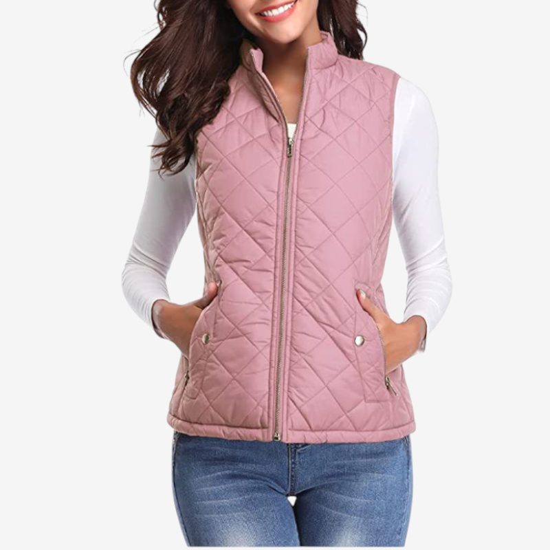 Women’s Zipped Sleeveless Vest