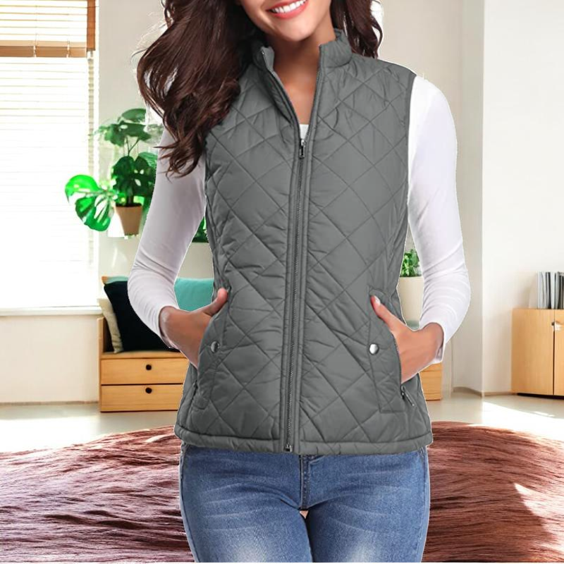 Women’s Zipped Sleeveless Vest
