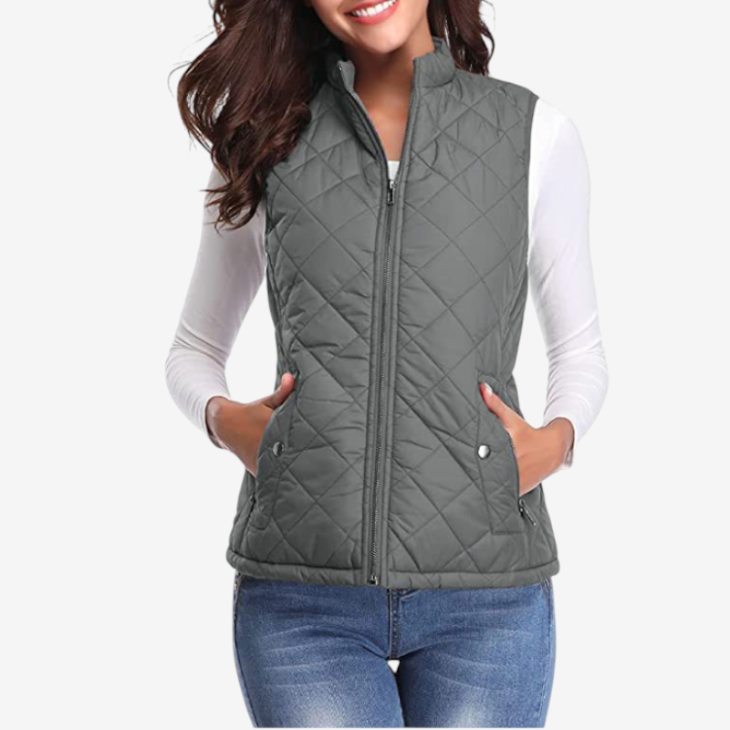 Women’s Zipped Sleeveless Vest