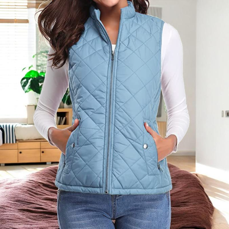 Women’s Zipped Sleeveless Vest