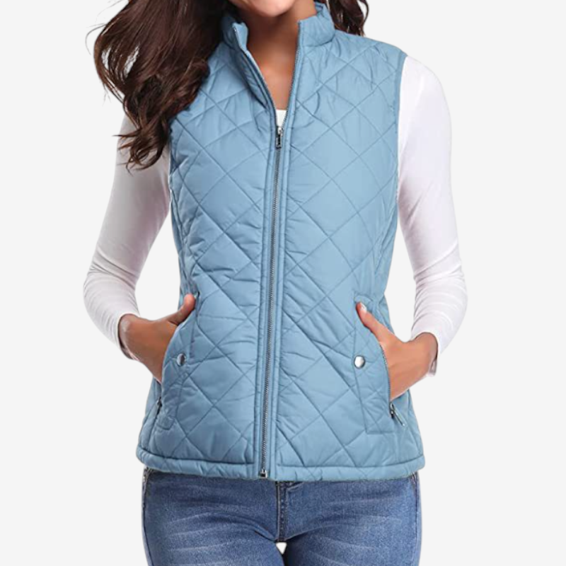 Women’s Zipped Sleeveless Vest