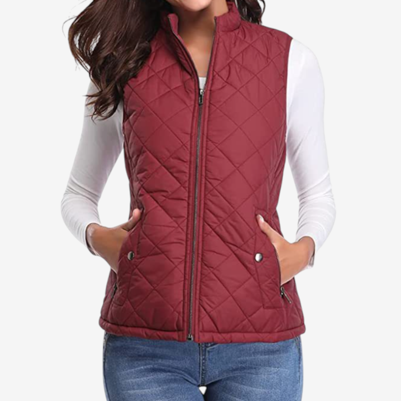 Women’s Zipped Sleeveless Vest