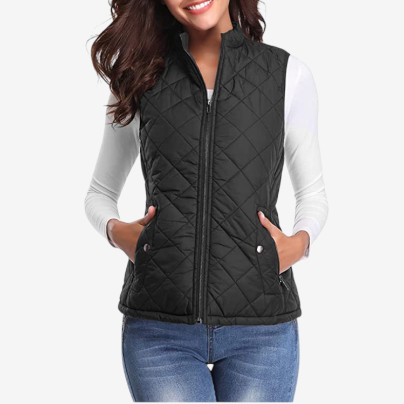 Women’s Zipped Sleeveless Vest