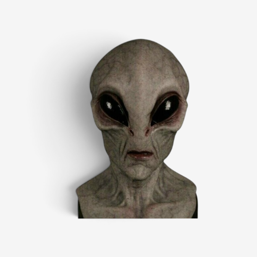 Realistic Full Head Alien Mask for Halloween & Cosplay