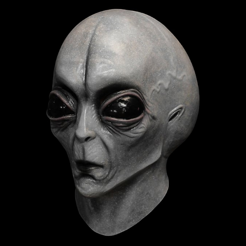 Realistic Full Head Alien Mask for Halloween & Cosplay