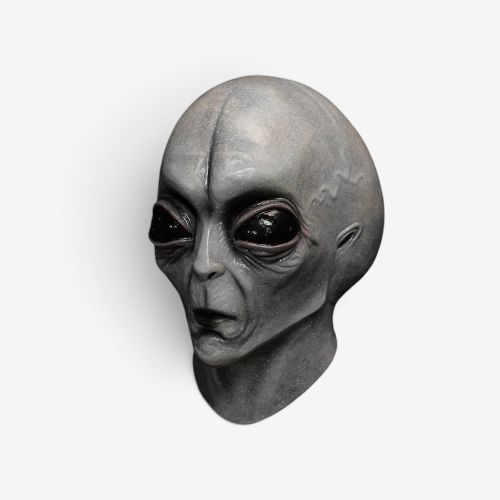 Realistic Full Head Alien Mask for Halloween & Cosplay