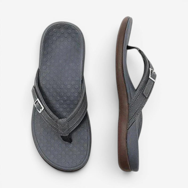 Decorative Buckle Flip-Flop Slippers