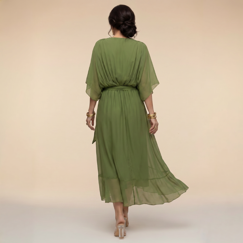 Chic V-Neck Wrap Dress