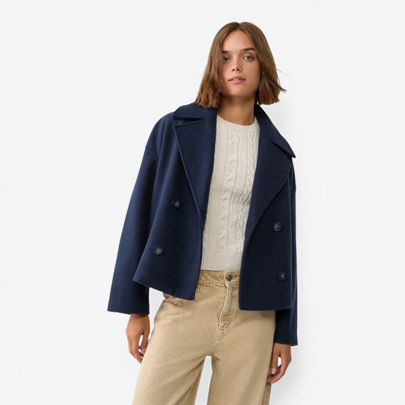 Women’s Cropped Double-Breasted Jacket