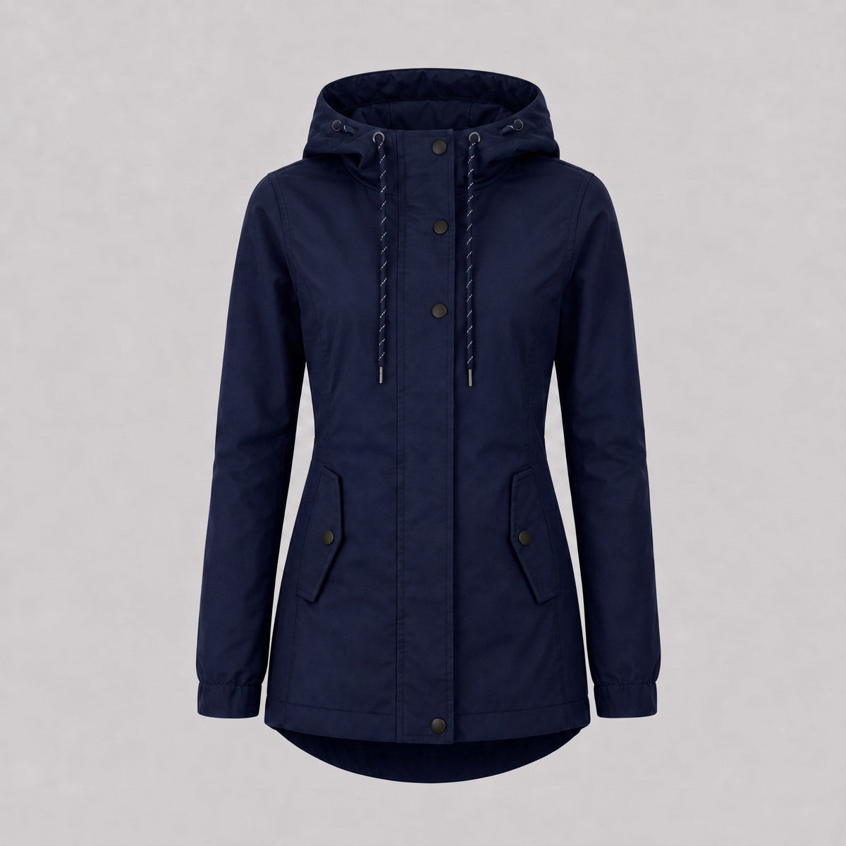 Flapix - Adjustable Hooded Jacket with Rounded Back Hem