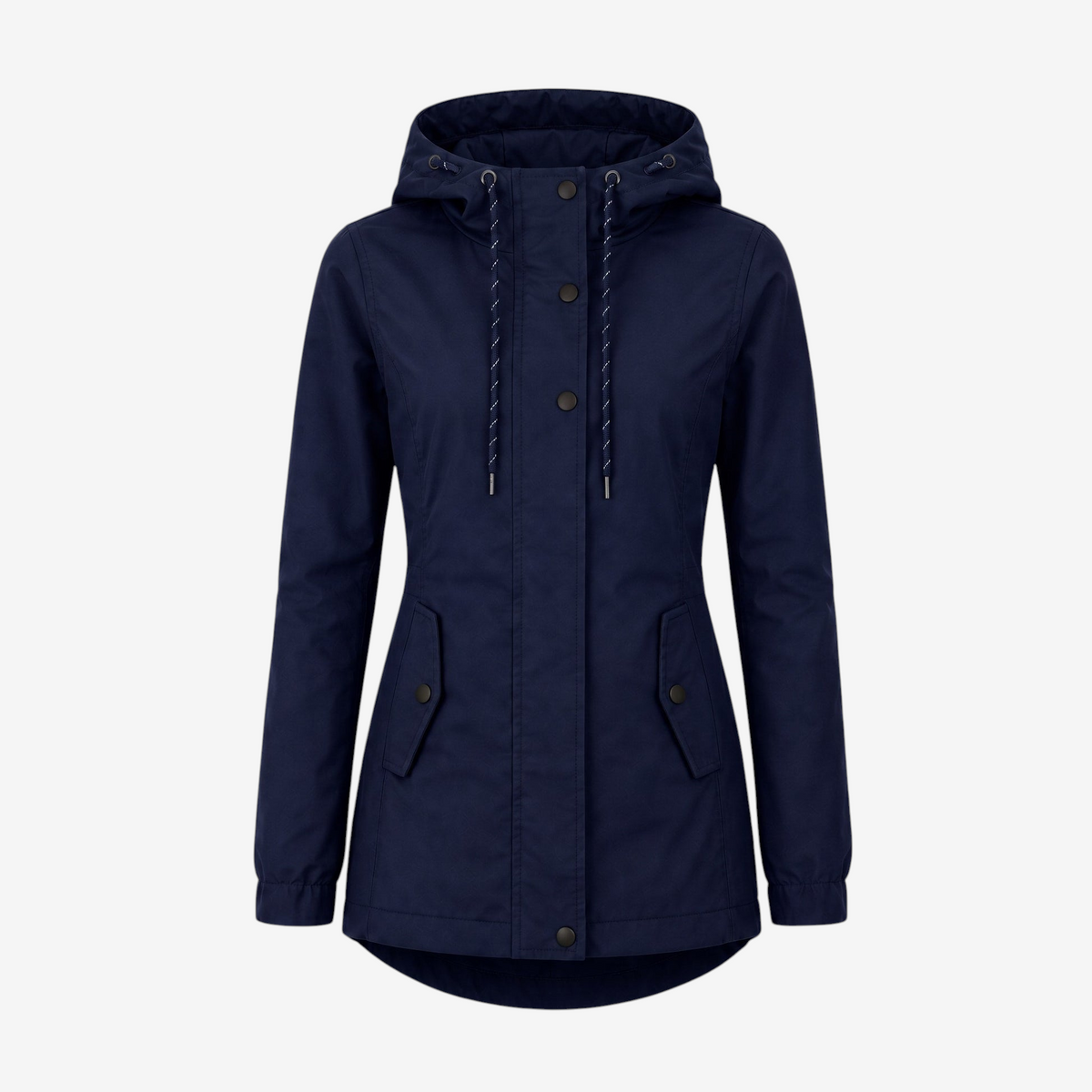 Flapix - Adjustable Hooded Jacket with Rounded Back Hem