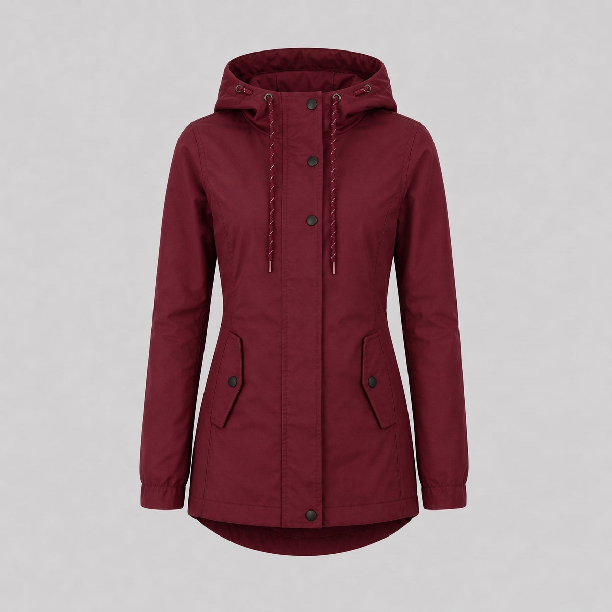Flapix - Adjustable Hooded Jacket with Rounded Back Hem