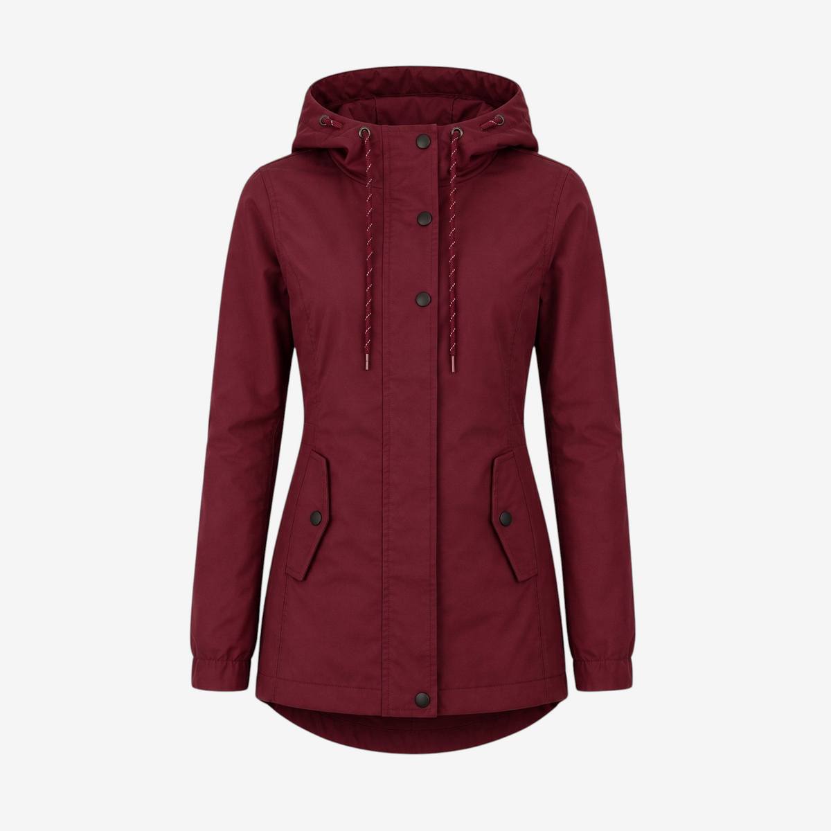 Flapix - Adjustable Hooded Jacket with Rounded Back Hem