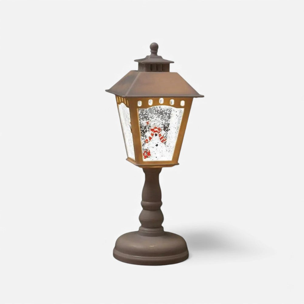 FestivaGlow – LED Schijf Lamp met Sneeuw Kerstontwerp Velani
