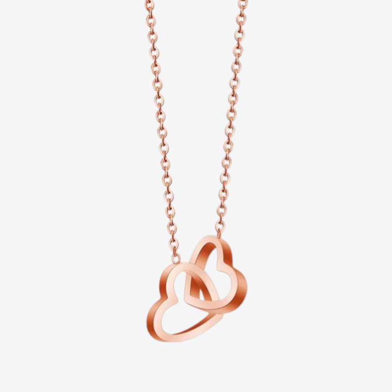 Rose Box with Heart Pendant Necklace