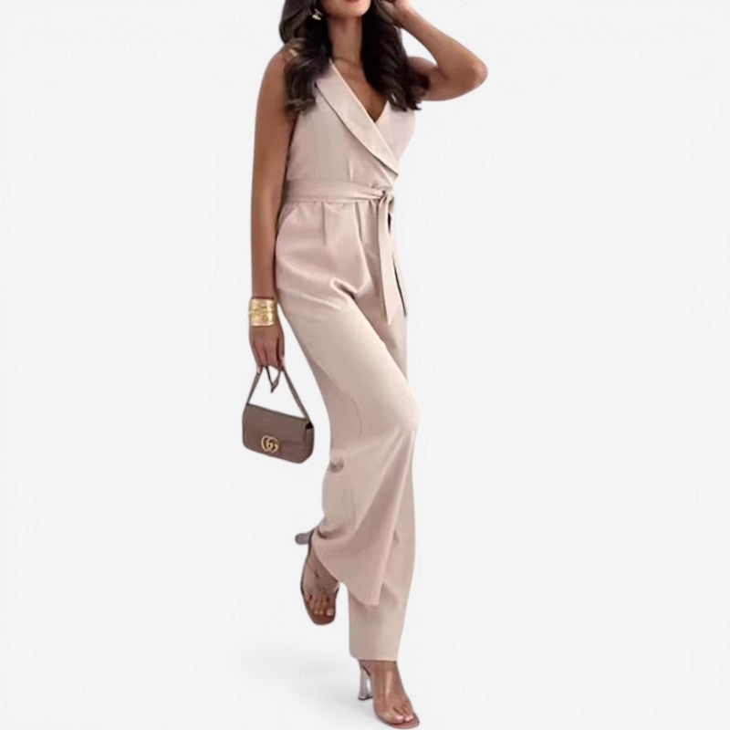 Women’s Sleeveless V-Neck Jumpsuit