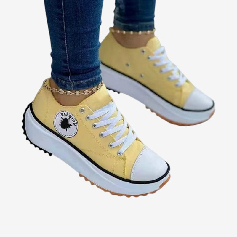 Nancy - Flat Non Slip Lace Up Boots With Round Toe