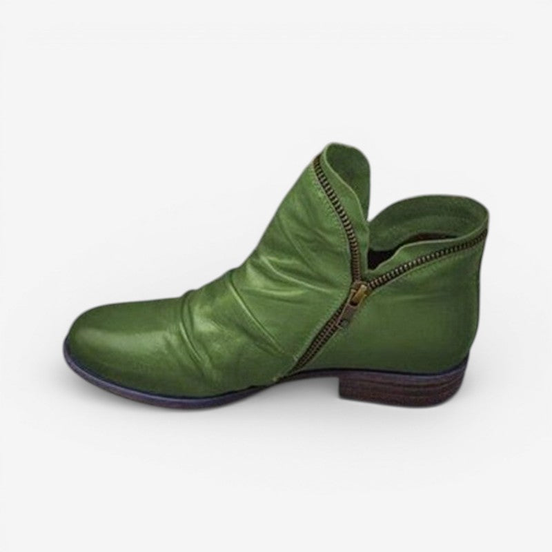 Women’s Pointed Toe Ankle Boots Thick Sole