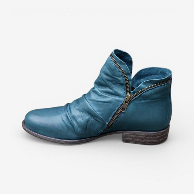 Women’s Pointed Toe Ankle Boots Thick Sole