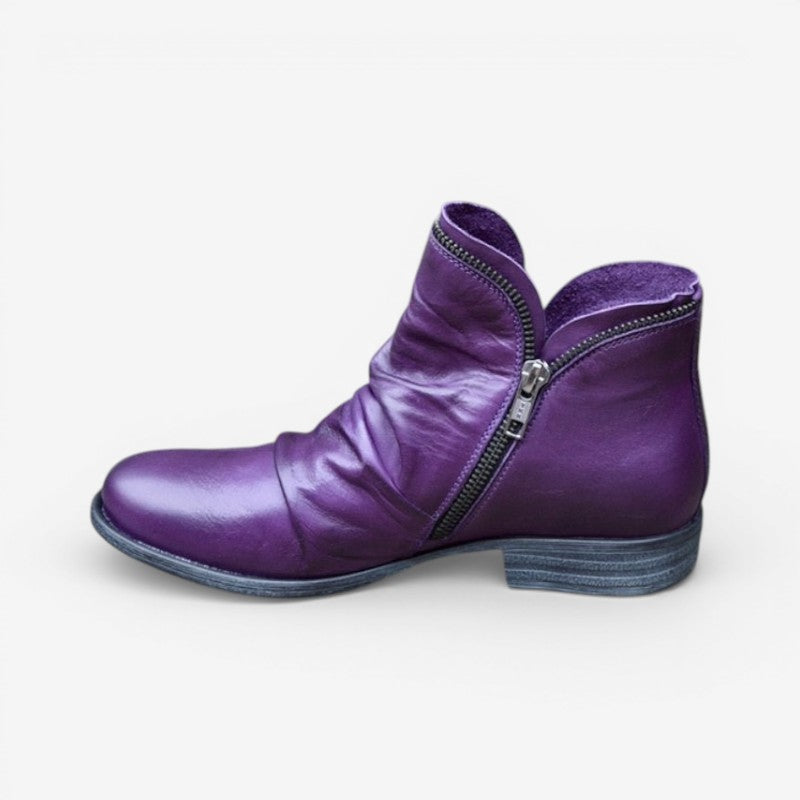 Women’s Pointed Toe Ankle Boots Thick Sole