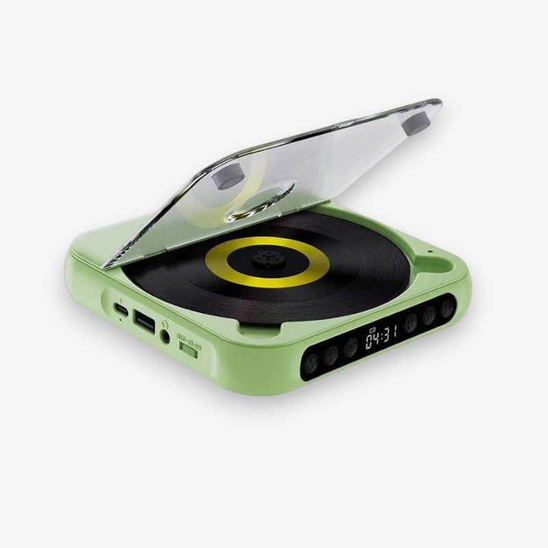 SoundWave – Portable Bluetooth CD player with LCD screen