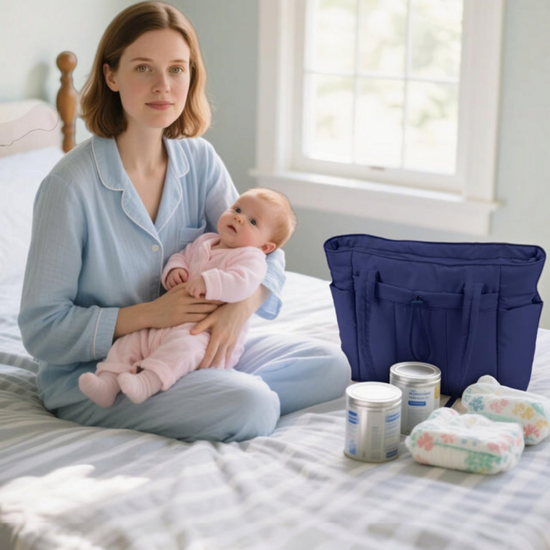 QuiltNomade – Quilted Tote Bag with Padded Laptop Compartment