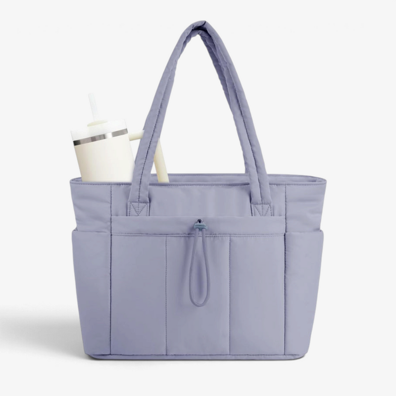 QuiltNomade – Quilted Tote Bag with Padded Laptop Compartment
