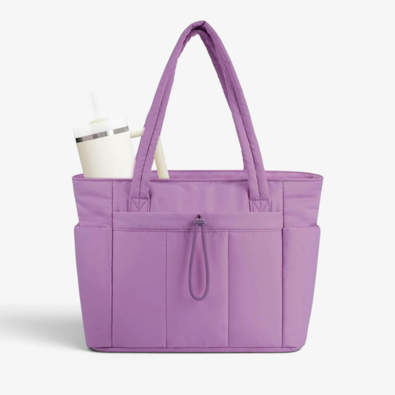 QuiltNomade – Quilted Tote Bag with Padded Laptop Compartment