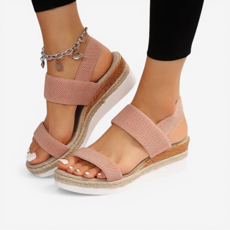 Chunky Sole Strap Sandals with Open Toe