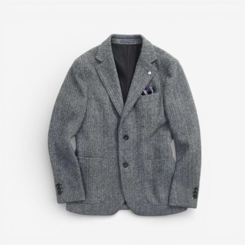 Ben – Long Sleeve Jacket with Down Collar and Front Pocket