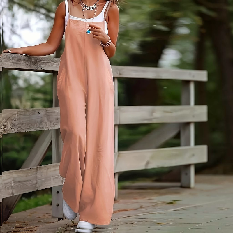 Chic Sleeveless Wide Leg Jumpsuit for Women