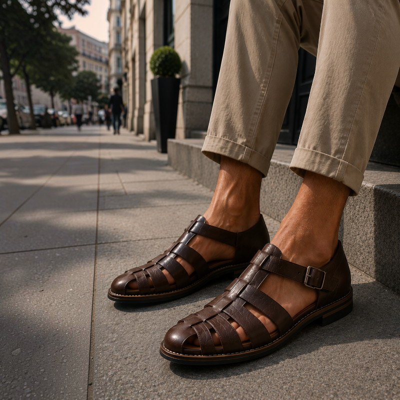 Men's Breathable Round Toe Slip-On Shoes